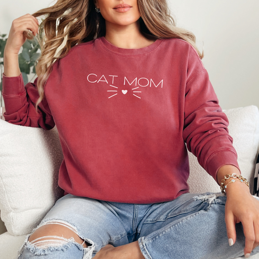 Cat Mom Whiskers Sweatshirt